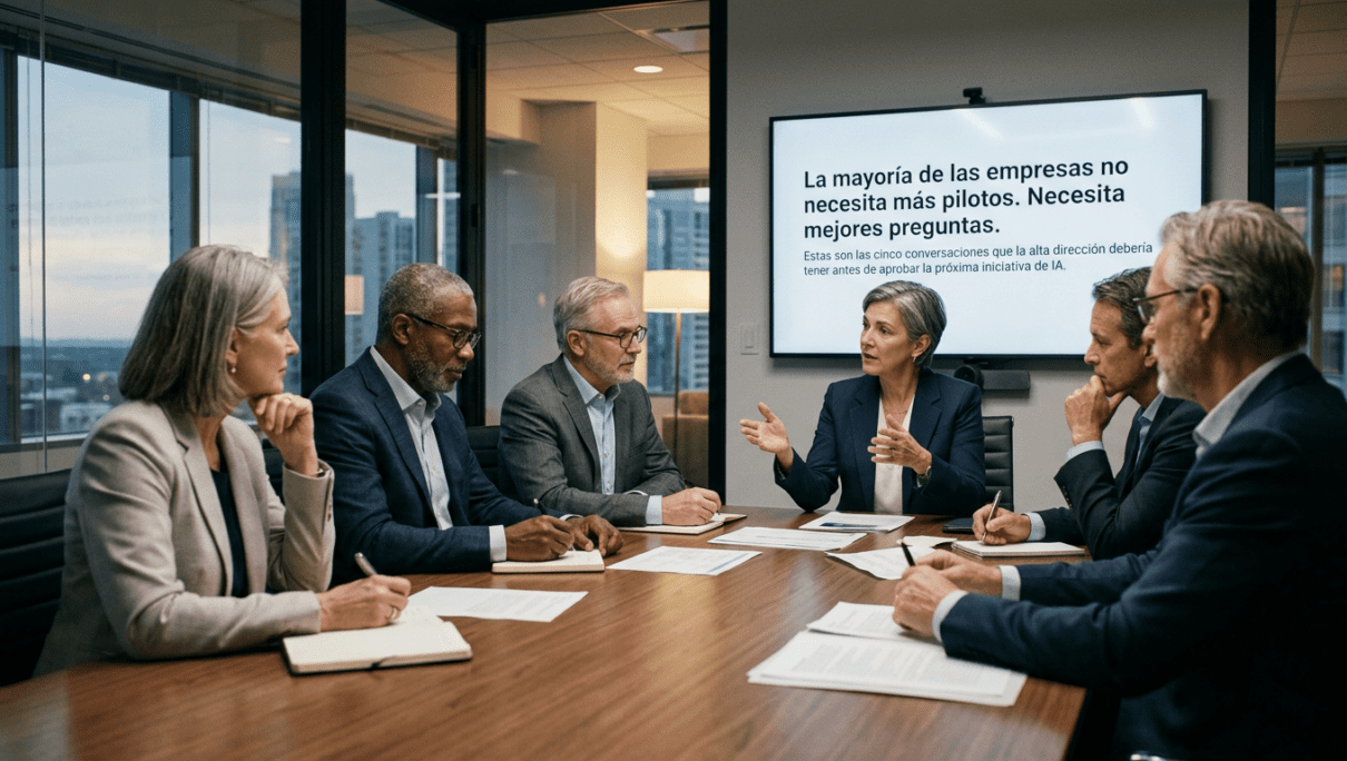 Las 15 preguntas que separan una estrategia de IA de un proyecto con FOMO